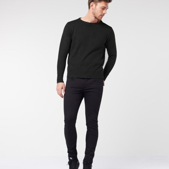 Men's Knit Sweater BLACK (MKS) - Picture 1 of 13
